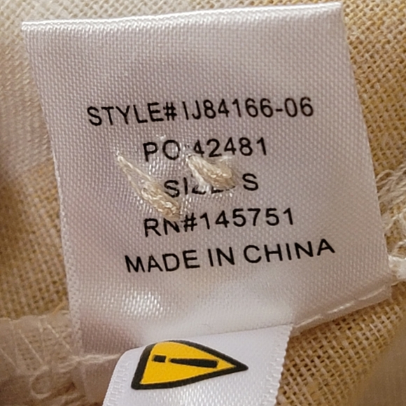 Peach Love Oversized Button-Front Striped Shirt. Size S - Picture 10 of 10